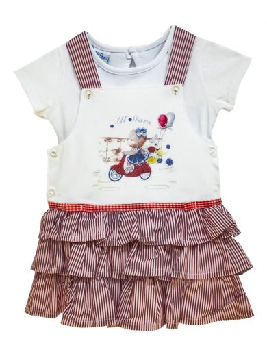 ALL STARS Φόρεμα κόκκινο σαλοπέτα με στάμπα