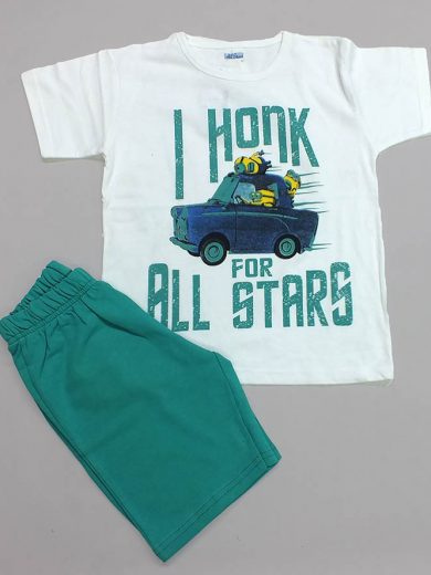 ALL STARS Πράσινο Σετ μακό με στάμπα  .