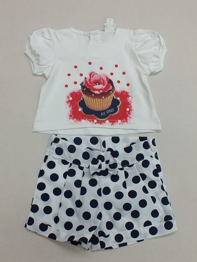 ALL STARS Μπλε σορτς με λευκό μπλουζάκι