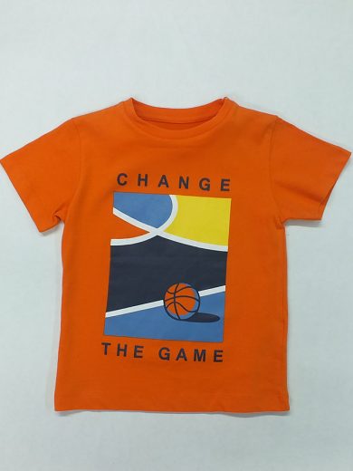 ZIPPY Short sleeve orange t-shirt “change the game”