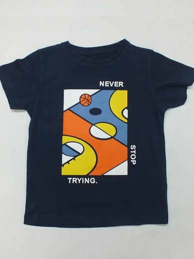 ZIPPY Κοντομάνικη μπλούζα “never stop trying” μπλε