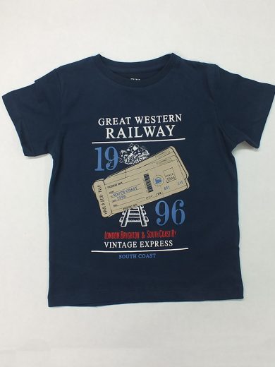 ZIPPY Κοντομάνικη μπλε μπλούζα “Railway