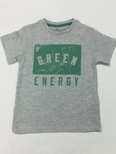 ZIPPY Κοντομάνικη γκρι μπλούζα “Green energy”