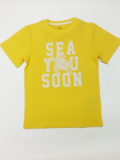 ZIPPY Κοντομάνικη κίτρινη μπλούζα “see you soon”