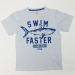 ZIPPY Kοντομάνικη λευκή μπλούζα “swim faster”