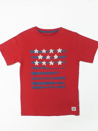 ZIPPY Κοντομάνικη κόκκινη μπλούζα “flag”