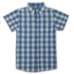 ZIPPY Plaid blue shirt