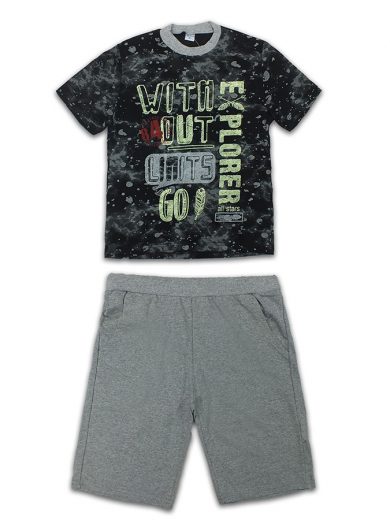 ALL STARS Σετ μακό μαύρο γκρι “Explorer”