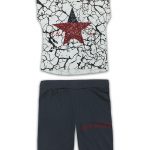 ALL STARS Σετ μακό λευκό γκρι ” Star “