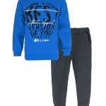 Rouya children's uniform with gray melange pants ALL STARS