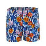 ALL STARS Blue fabric shorts with flowers