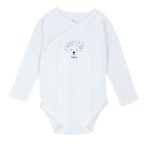 ZIPPY baby long-sleeved cotton underwear white.