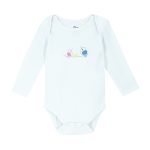 ZIPPY cotton long-sleeved baby bodysuit.