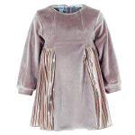Pink All Stars baby velvet dress