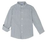 ALL STARS White long-sleeved shirt with mao collar