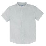 ALL STARS Mao white short-sleeved collar shirt