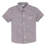 ALL STARS Blue-red plaid short-sleeved shirt