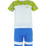 ALL STARS Mako white blouse with light blue Bermuda shorts "Football"