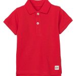 ZIPPY Short sleeve blouse with red collar