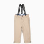 ZIPPY Pants with beige sand straps