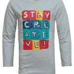 ZIPPY Long sleeve blouse "Stay creative"