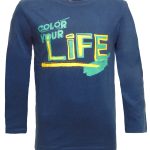 ZIPPY Long sleeve blouse blue "Life"
